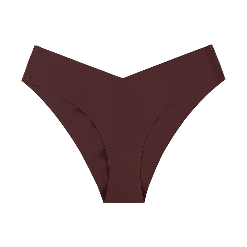 Picture of New European and American seamless ice silk underwear women's low waist plus size briefs breathable quick-drying yoga sports underwear women