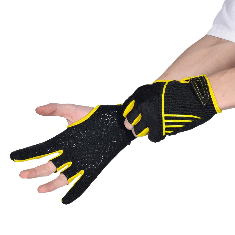 Burton's New Casual Sports Bowling Gloves, Fingerless Breathable Fitness Sports Gloves Wholesale