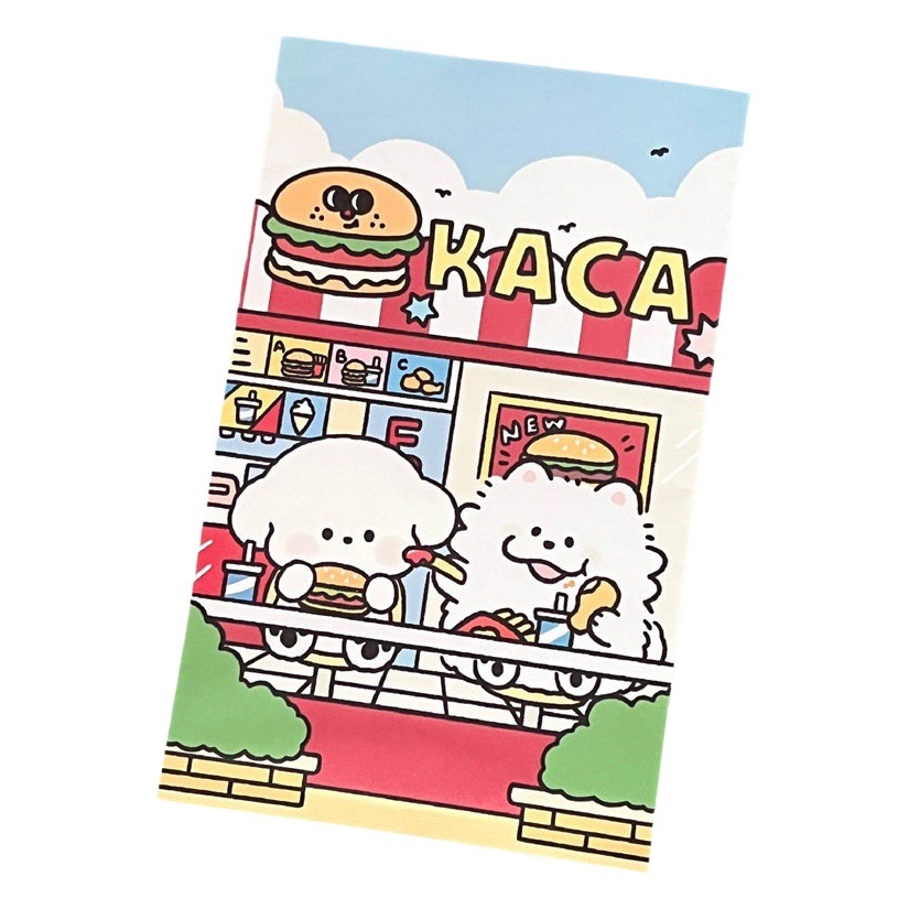 Ins style cartoon color cute puppy paper bag bag sundries storage bag pose props