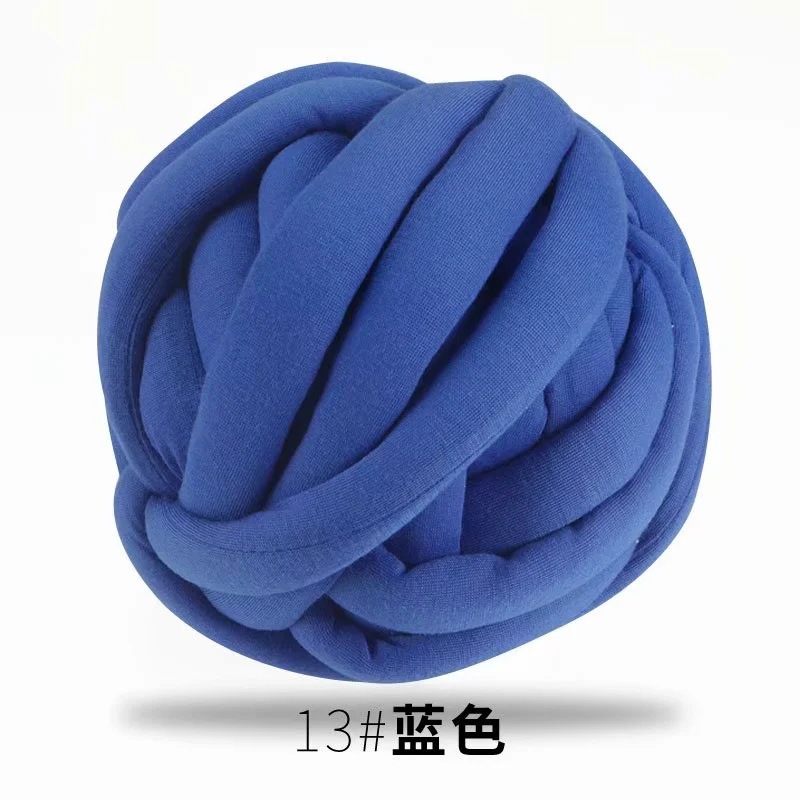 Picture of Heart-filled cotton coarse cotton fabric thread hand-woven blanket bag cat nest wool core-spun yarn thread machine-washed OHHIO new style