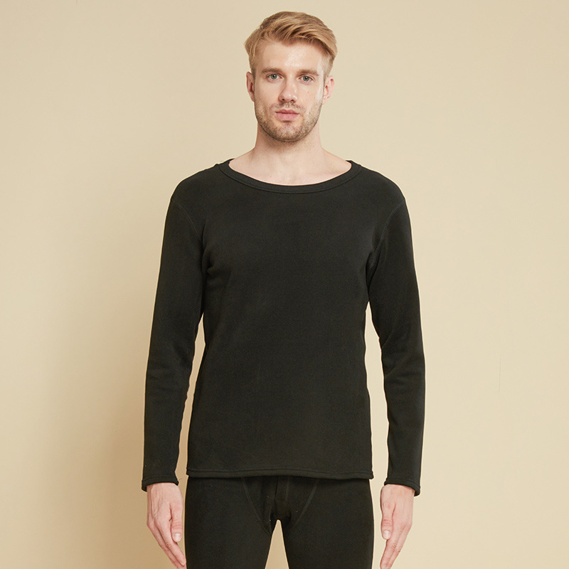 Picture of New plus velvet padded New de Velvet thermal underwear set Lamb velvet set men's and women's autumn clothes autumn pants underwear wholesale