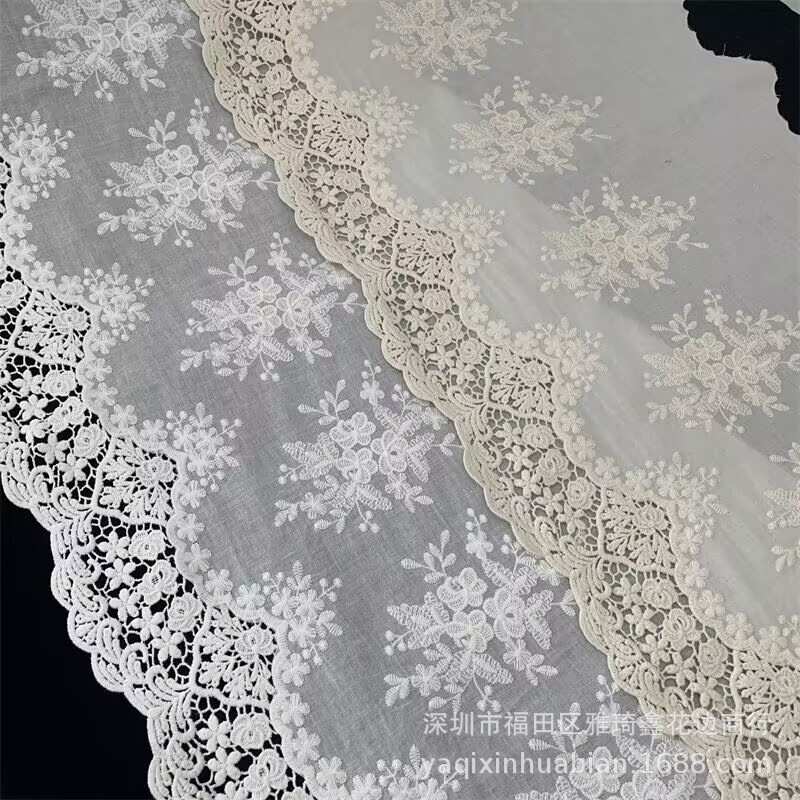 Cotton Embroidery 9088 Cotton Thread Embroidered Cotton Fabric Embroidered Hollow Embroidery Embroidered Cotton Fabric Summer Women's Fabric