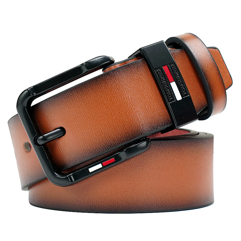 Picture of TOMSENFED new men's antique pin buckle belt foreign trade cross-border pants belt manufacturers direct supply perennial in stock
