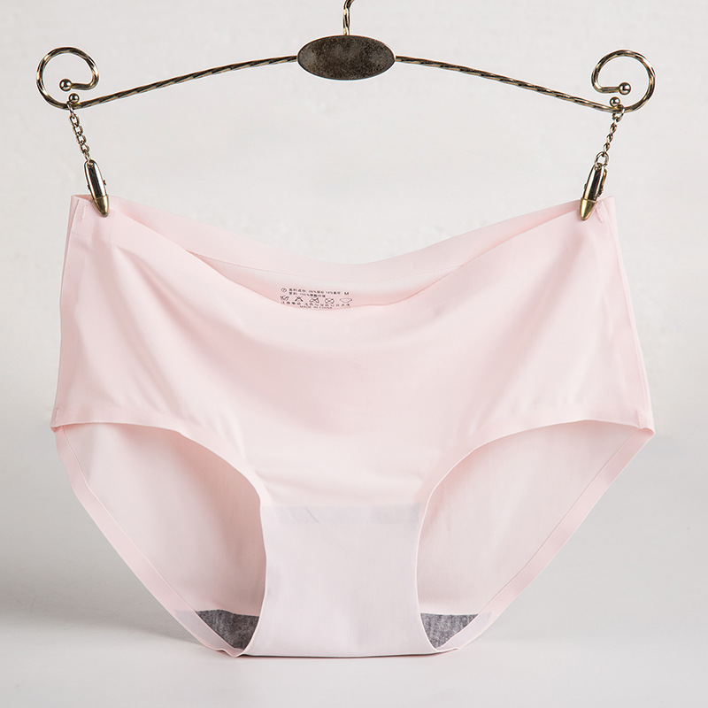Picture of Women's Ice Silk Underwear Seamless Underwear One-Piece Underwear Breathable Mid-Waist Sexy Women's Underwear Briefs 810