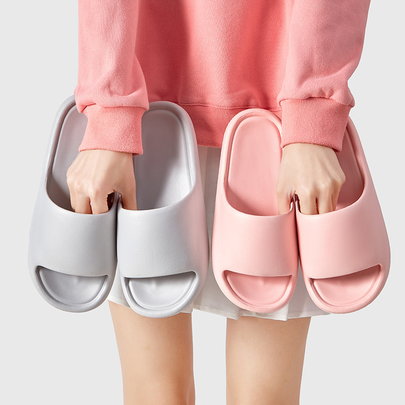 Cross-border TEMU foreign trade labeling sandals and slippers home indoor one-word drag non-slip eva slippers manufacturers wholesale