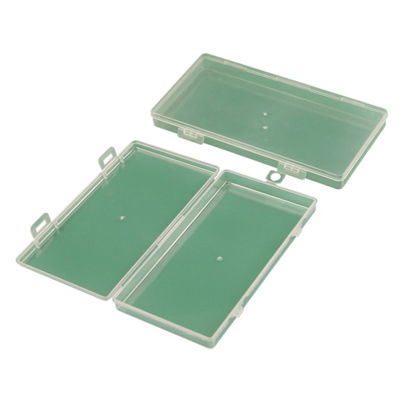 Transparent plastic box rectangular plastic box flip packing box jewelry storage box pp box card box empty box wholesale