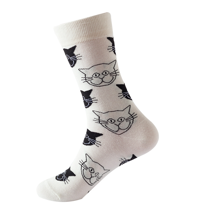 Picture of New Amazon Mid-Calf Socks for Men, Cotton, Women's European and American Ins Style Autumn and Winter Internet Celebrity Trendyy Socks Wholesale