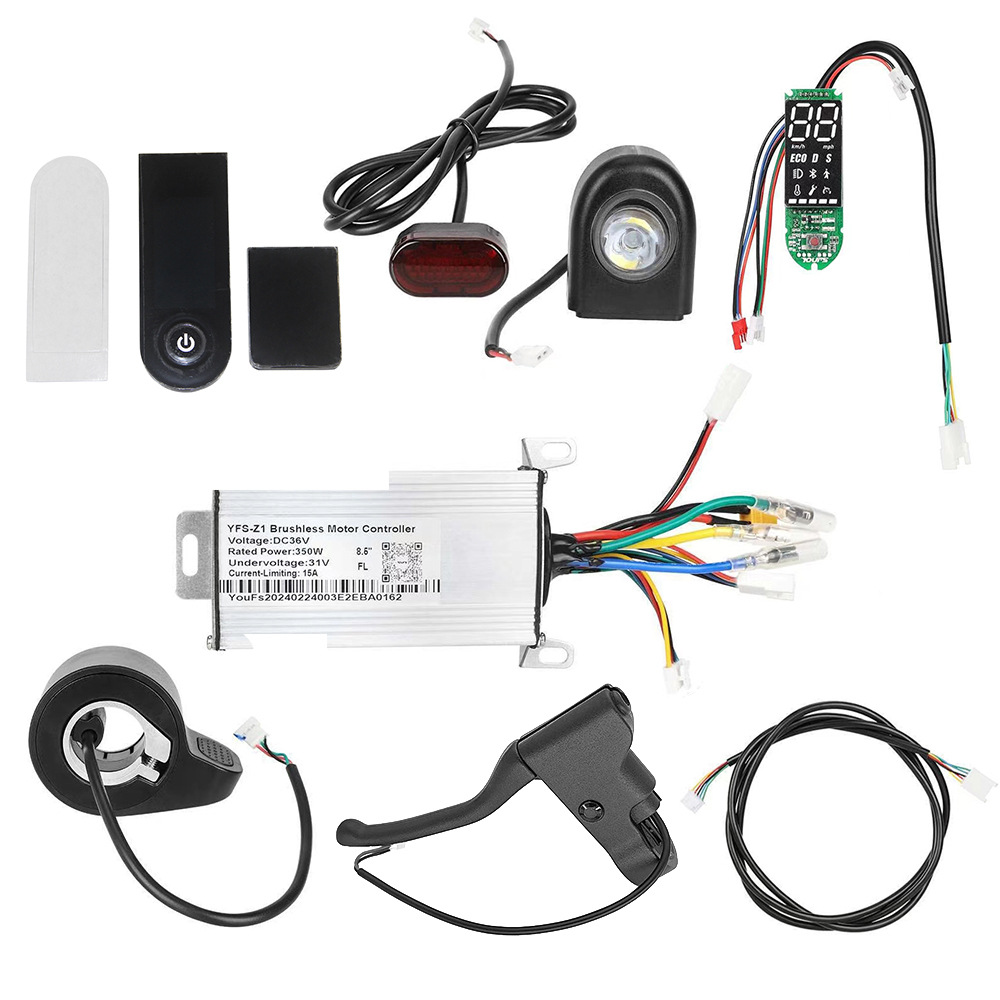 Picture of 8.5inch Scooter Universal Accessories 36V Control Set Bluetooth Version Digital Display Instrument Controller Full Set