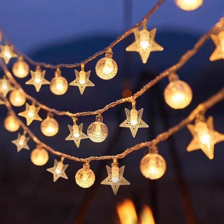 Led Star Lights Lanterns Camping Style Lights Atmosphere Light String Lights Birthday Arrangement Small Lighting Bedroom Popular Decorative Lights Ins