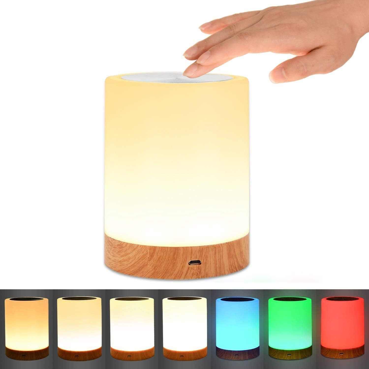 New colorful touch patting atmosphere lamp bedroom charging small table lamp gift decoration