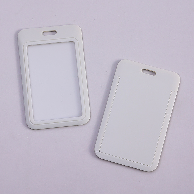Picture of Sliding cover card push card ABS plastic cartoon tag student card cover work card badge cover chest card wholesale fixed