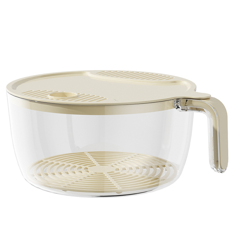 Picture of Household Rice Washing Artifact Rice Washing Basin Large Capacity Hand-held Rice Washing Sieve Fruit and Vegetable Draining Basket Kitchen Rice Washing Basin Rice Washing