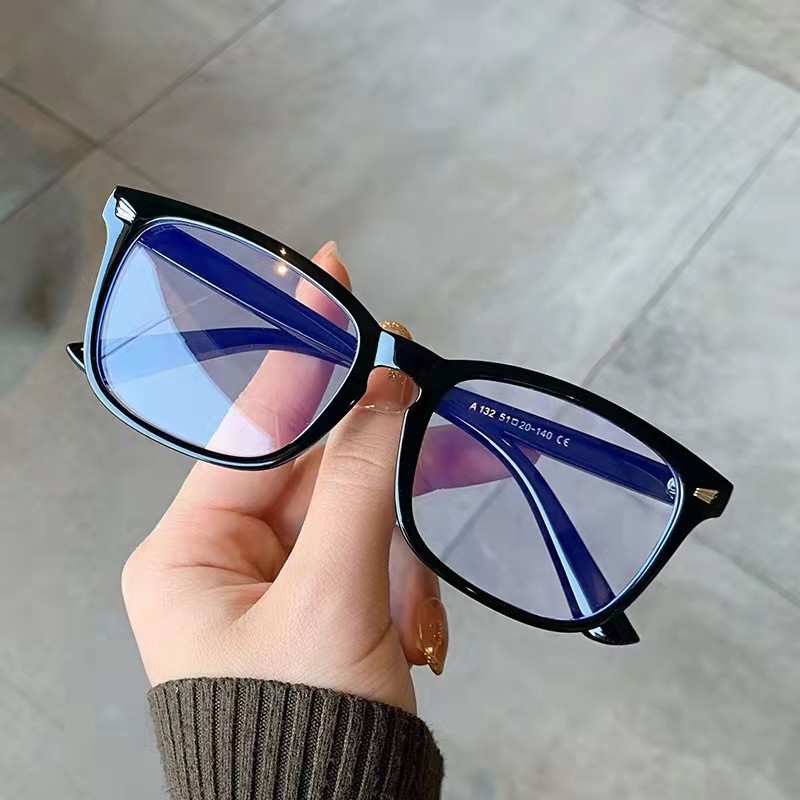 Picture of Jite 5010 Flat Simple Square Glasses Frame Full Frame Glasses Rivet Anti-Blue Light Glasses