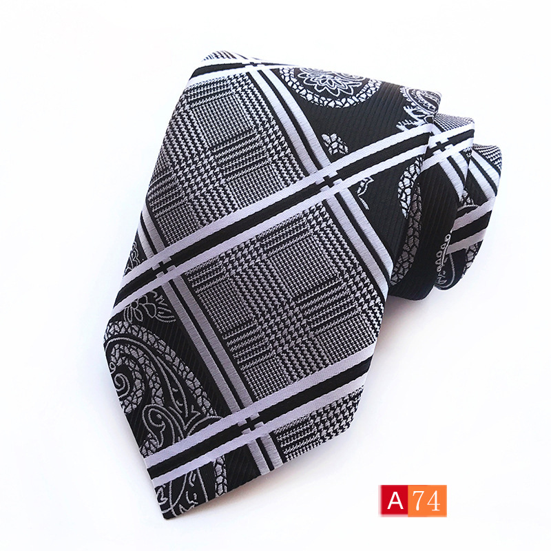Picture of Source Factory Hot Jacquard Fabric Tie Men's Dress Business Suit Accessories Tie Wholesale