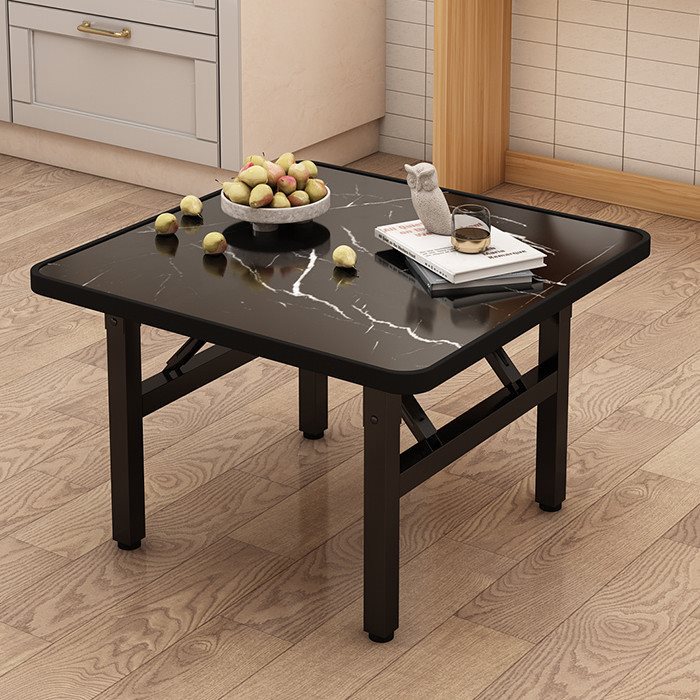 New Square Folding Table for Home Use, Simple Dining Table, Low Table, Small Floor Table for Rental Apartments, Dormitories, Stalls, and Outdoor Barbecues