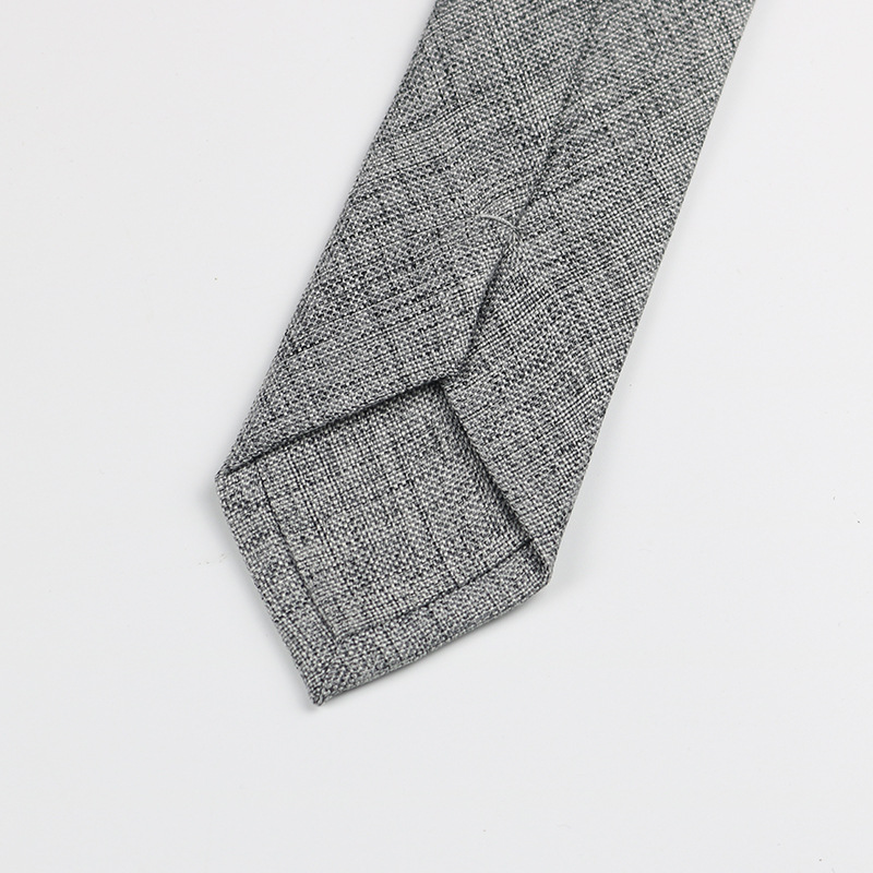 Picture of Men's formal wear for work professional Korean wedding groom artistic simple academic style blue gray 6cm hand tie
