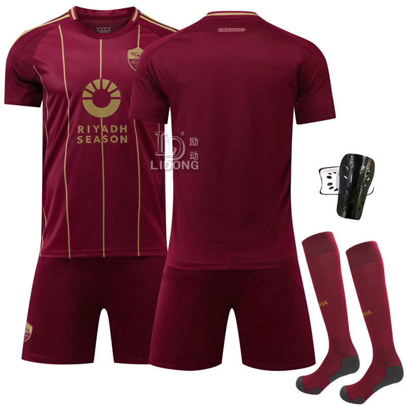 Picture of 2425 Rome Home Jersey New No. 21 Dybala No. 11 Dove Bic Football Suit Serie A Sports suit