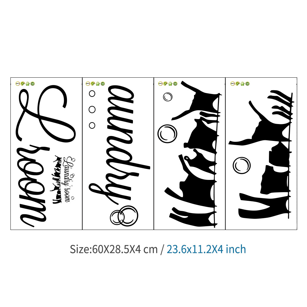 Picture of MUA919 laundry room generation carved removable personalized wall stickers living room bedroom sofa background wall