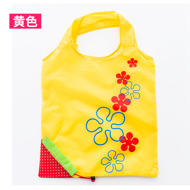 Picture of Creative Foldable Strawberry Bag Household Portable Polyester Shopping Bag Printable Advertising logo