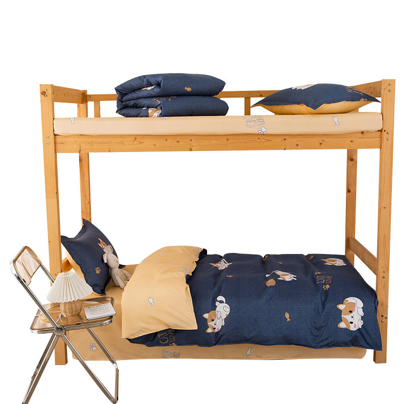 Picture of Bedding Set for Student Dormitory, Single-Person Quilt, Complete Six-Piece or Eight-Piece Set, Double-Person Warm Quilt Core, Full Mattress Set