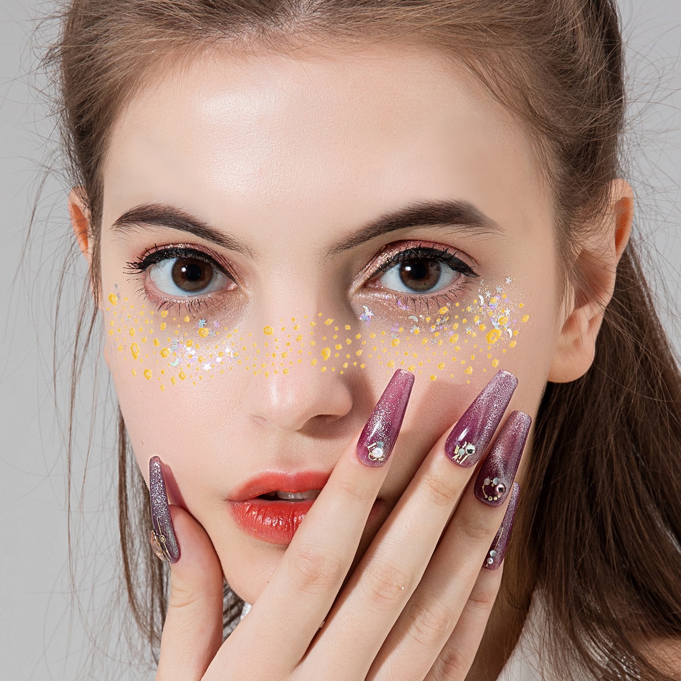 Picture of Special-shaped bronzing freckles stickers face makeup stickers tattoo stickers Freckle sticker