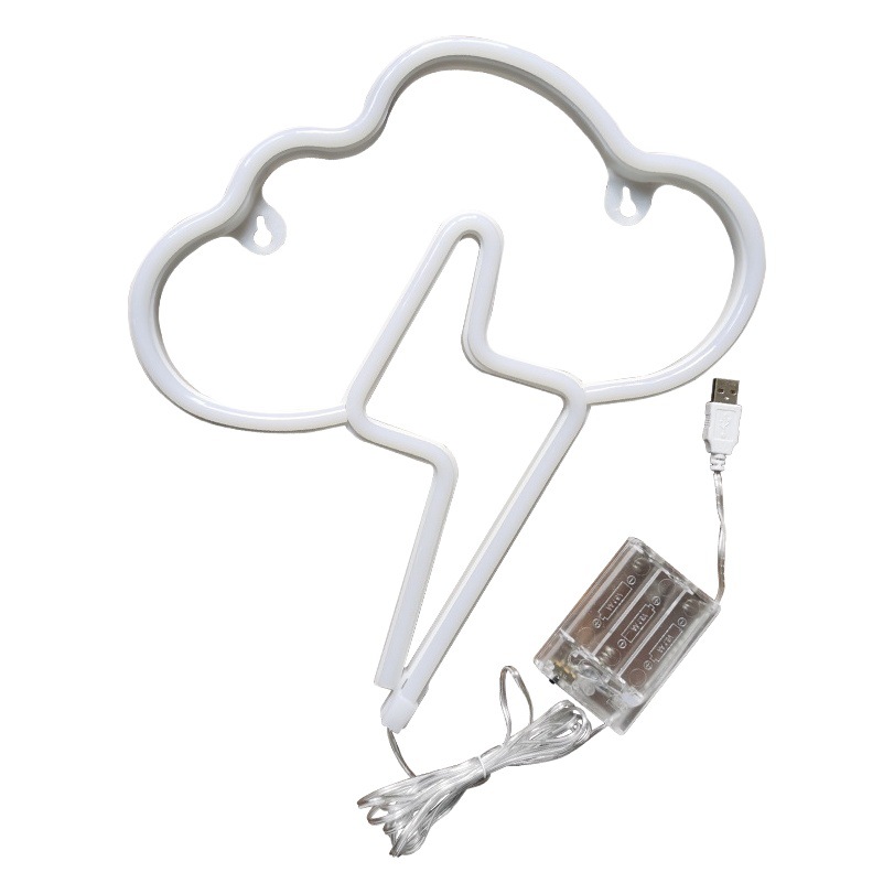 Cross-border LED clouds lightning neon lights modeling lights wall decoration atmosphere lights Christmas room layout