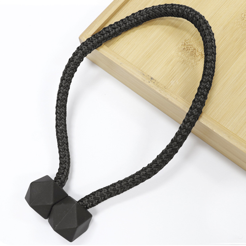 Picture of Cross-border Wholesale Creative Rubik's Cube Magnetic Buckle Punch-free Pair Pack Simple Curtain Buckle Tying Rope Accessories Curtain Strap