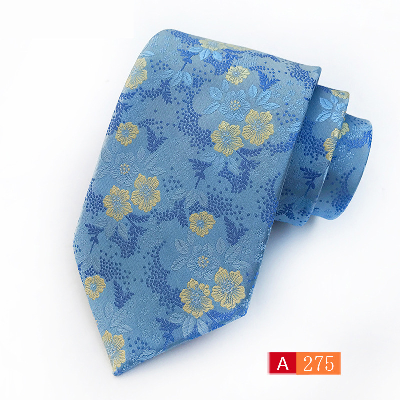 Picture of Tie men's in stock supply color polyester jacquard fabric source manufacturers wholesale