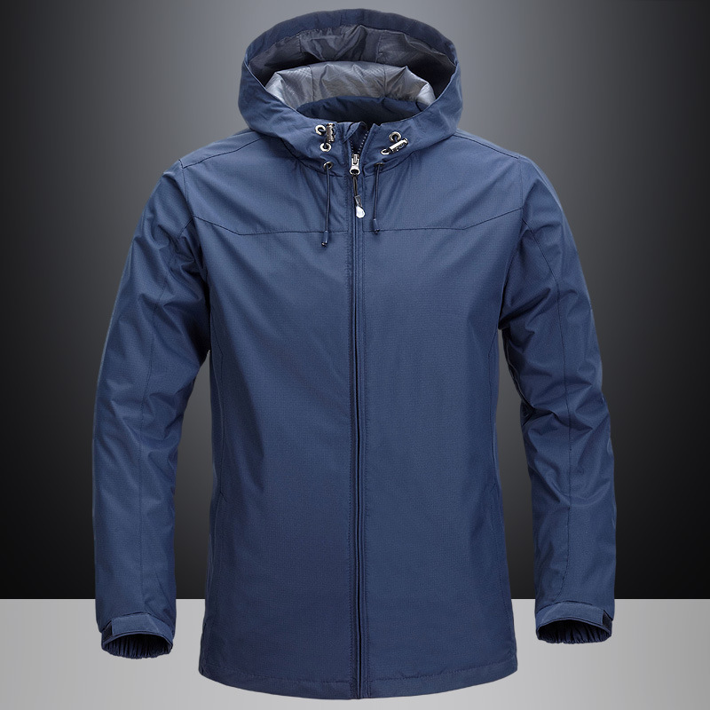 Picture of Spring and Autumn Men's Jacket Casual Jacket Men's Jacket Windproof Rainproof Outdoor Sports Hooded Jacket Men's Jacket