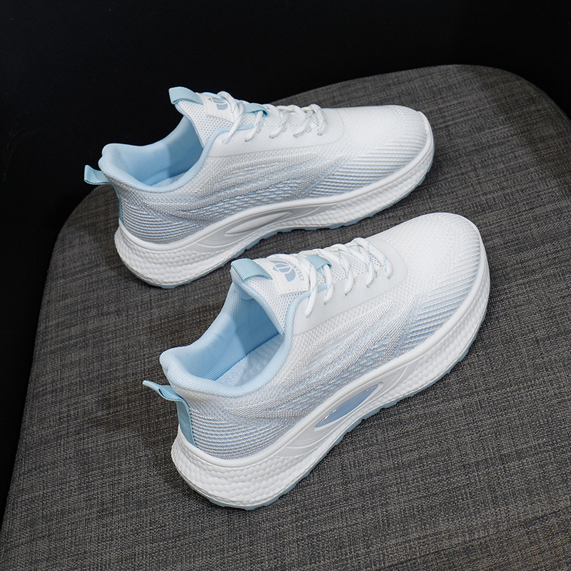 Picture of Autumn women's shoes wholesale student running sneakers women's platform casual shoes Korean version ins trendy breathable flying weave women's shoes