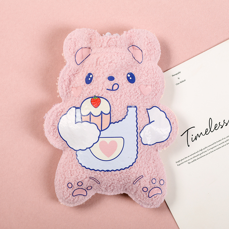 Picture of Customized new short plush hot water bag filled with water hot water bag filled with water hot water bag printed LOGO hand warmer