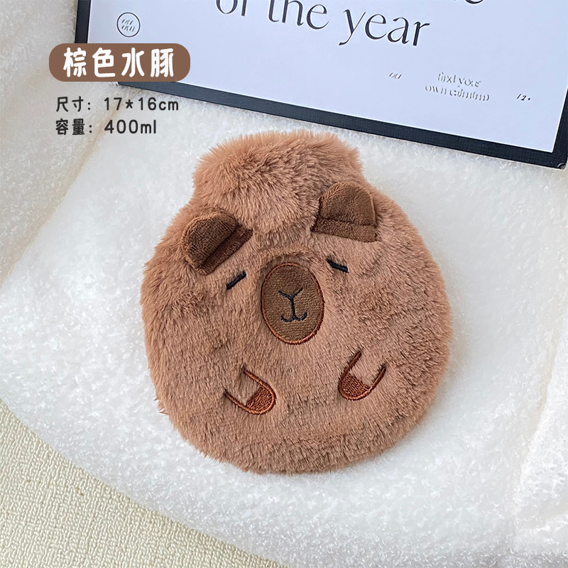 Picture of New Style Pocket Plush Hot Water Bag Cute Cartoon Water Injection Warm Water Bag Winter Winter Winter Winter Winter Winter Winter Winter Winter Winter Winter Winter Explosion-proof
