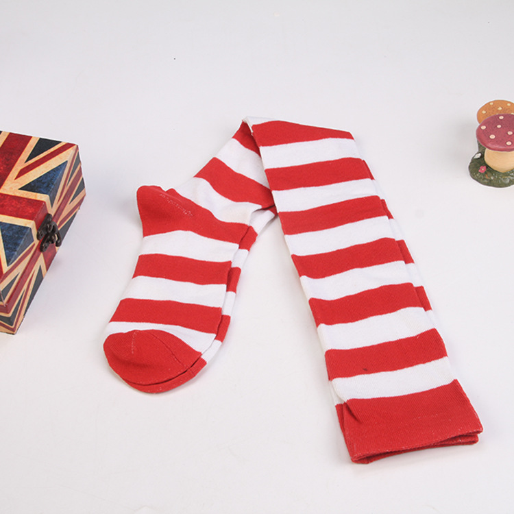 Picture of Spring Japanese Women's Socks All-match Striped Long Socks cosplay Anime Over-the-Knee Socks