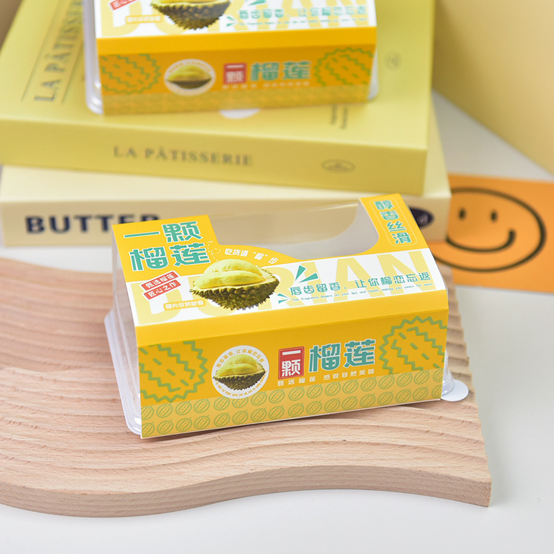 New Packaging Box, One Durian Mousse Cake Packaging Box, Baking Supplies Disposable Packaging Box DIY