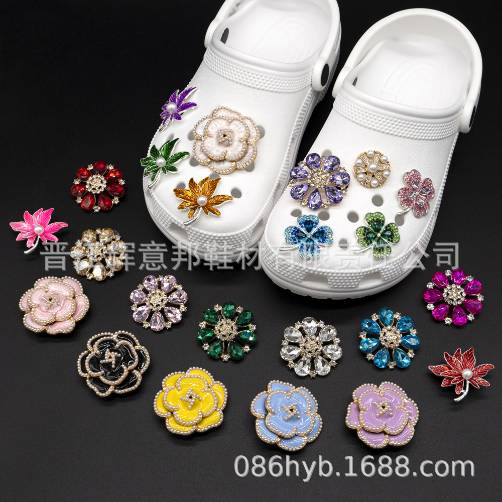 Cross-Border New Metal Clogs Accessories High-End Garden Shoes Flower Shoe Buckle Decoration DIY Jewelry Accessories