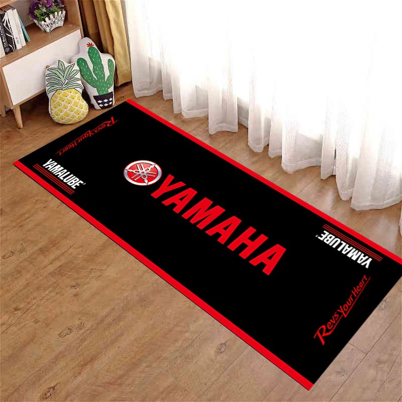 Picture of Motorcycle enthusiast carpet motorcycle display Harley Honda Ducati bedroom bedside blanket cross-border racing floor mat
