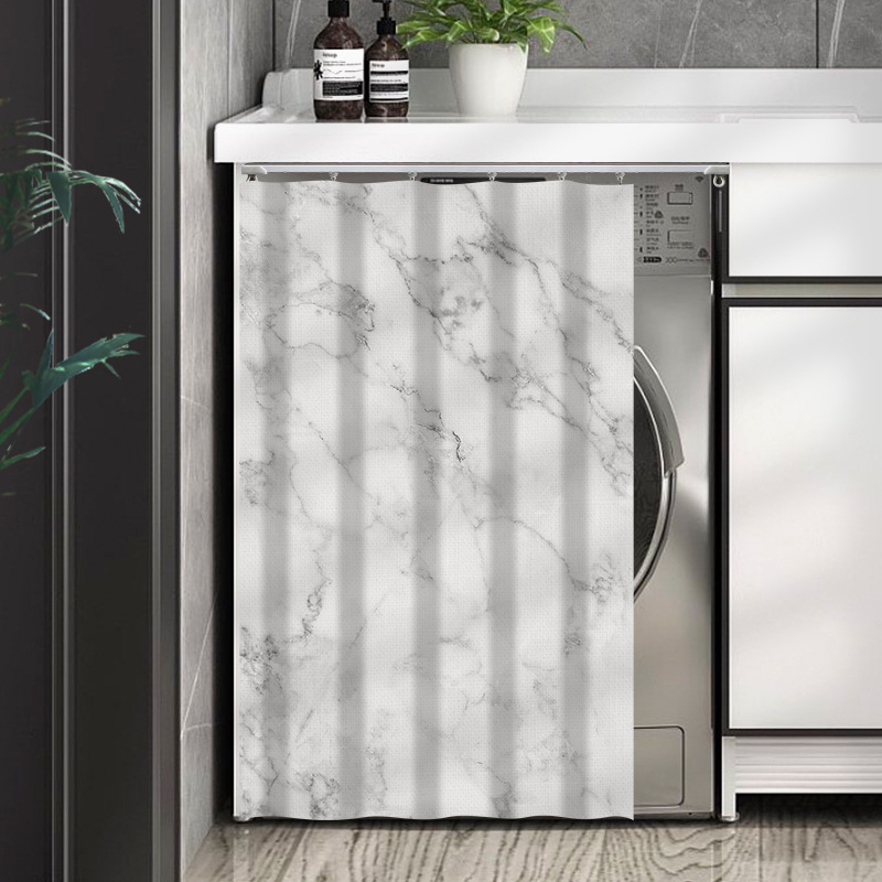 Picture of Balcony drum washing machine sun protection waterproof covering curtain drying cabinet full shading slide cover cloth dustproof heat insulation cover cloth