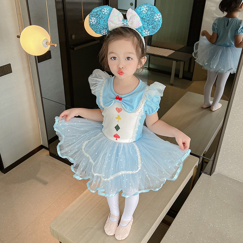 Picture of Girls Ballet Dance Skirt 2025 Summer Original Practice Clothes Baby Girl One-Piece Performance Clothes Improved Princess Skirt