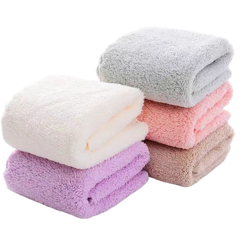 Coral fleece small square towel kindergarten face towel hand towel soft saliva towel housekeeping rag absorbent towel wholesale