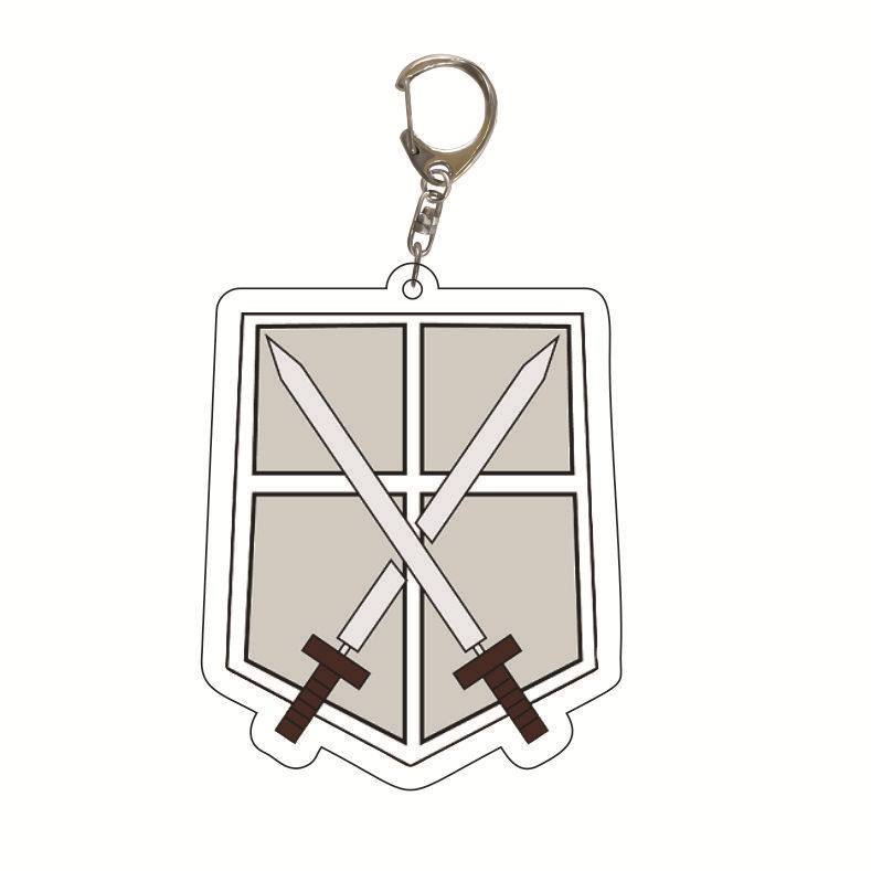 Picture of Star anime peripheral acrylic keychain pendant wholesale attack giant creative jewelry gift