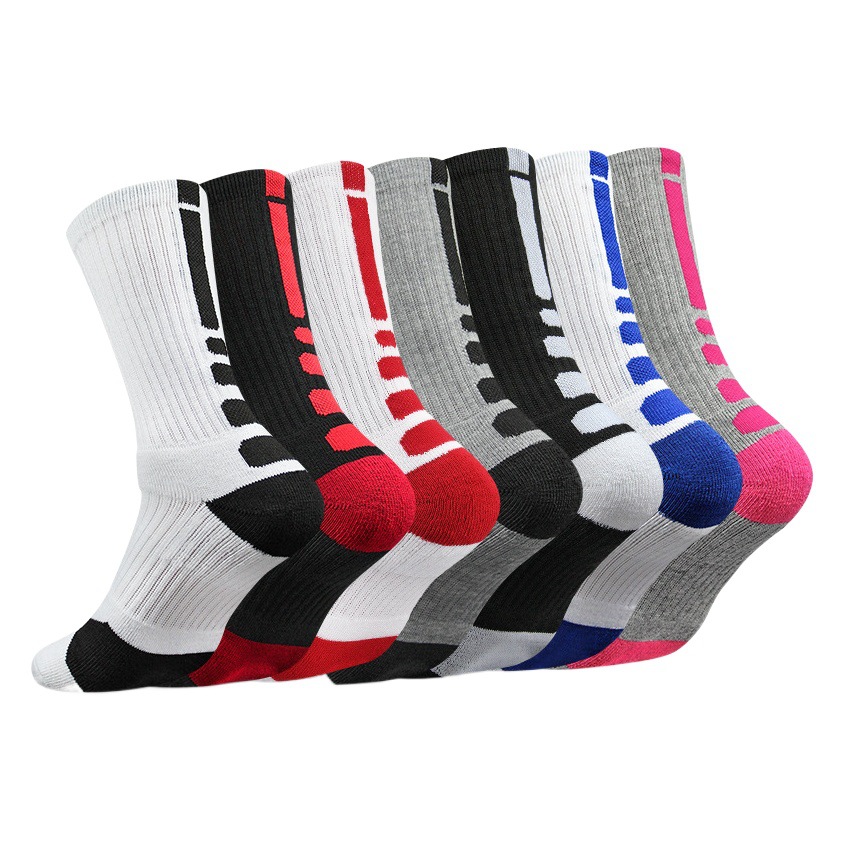 Professional Basketball Socks Thickeneded Towel Bottom Socks Men's Elite Socks Long Tube Kidsren's Outdoor Sports Socks Women's Running High Top