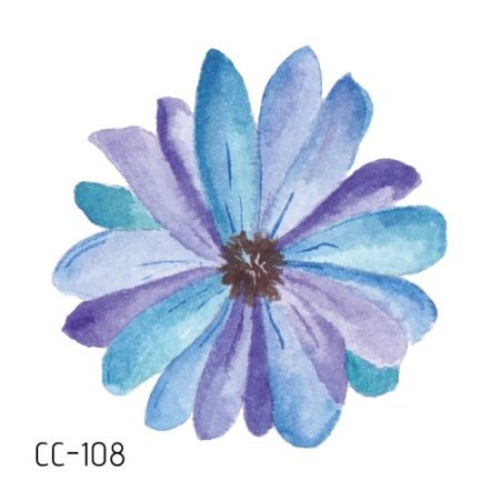 Picture of New waterproof flower tattoo stickers fashion small fresh face stickers fashion Photo Studio Art Stickers