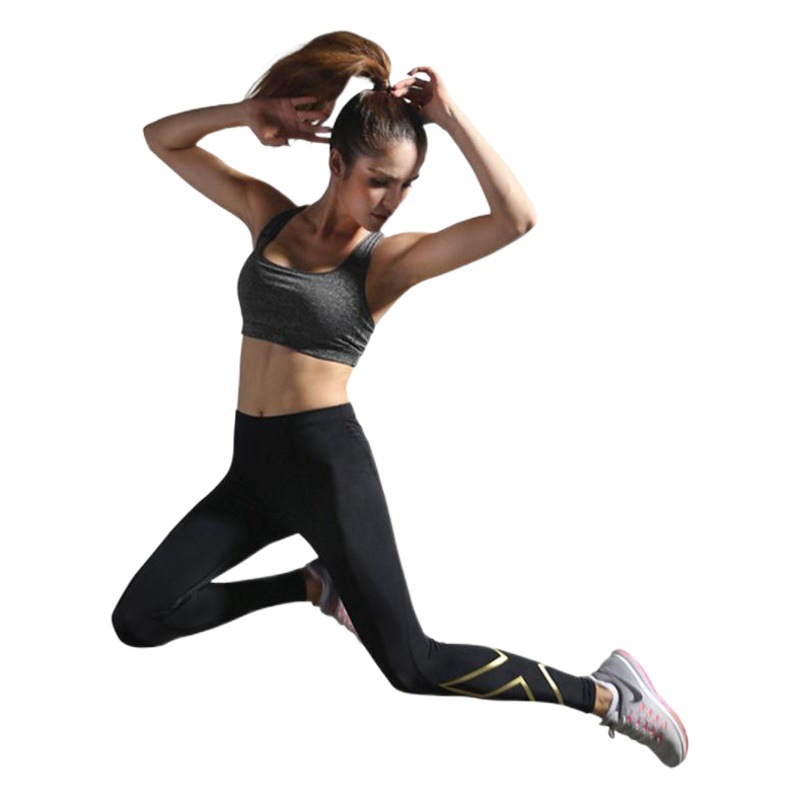 Cross-border compression pants women's sports tights running yoga high elastic fitness pants women's basketball training quick-drying leggings