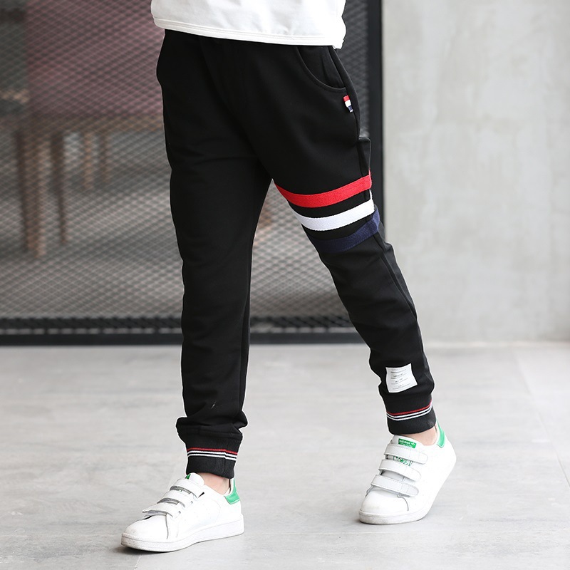 Picture of Boys' Sports Pants Spring and Autumn 2021 Large Children's Loose School Uniform Children's Pants Korean Style Trousers Handsome Sweatpants Trendy