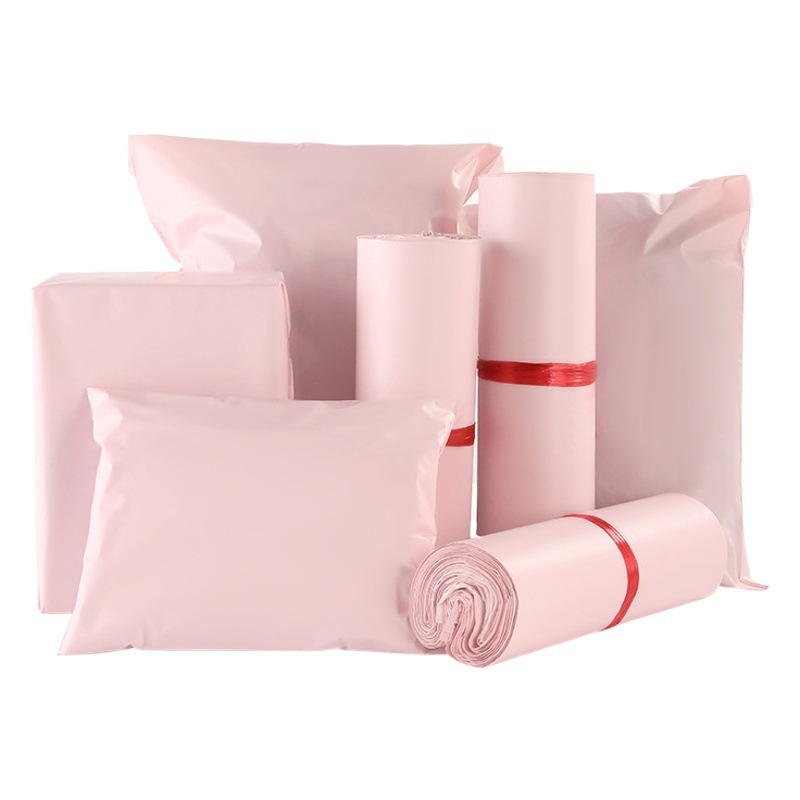 Frosted Matte Light Pink Quality New Material Quality Express Bag Bulk Wholesale Logistics Packaging Clothing Bag