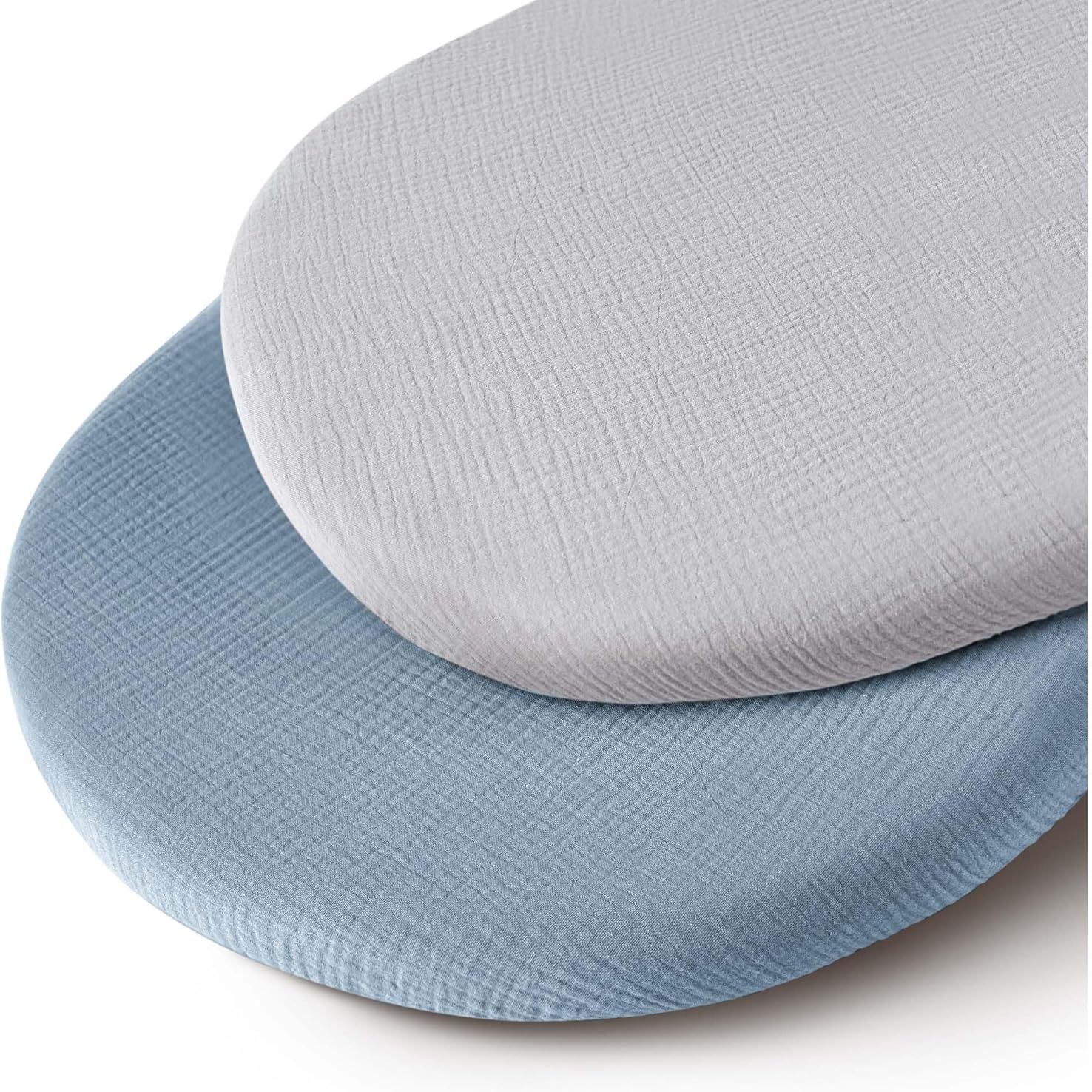 Picture of Cross-border Baby Cradle Bed Cover 2-piece Printed Breathable Skin-friendly Cotton Yarn Cradle Mattress Removable Change Cover