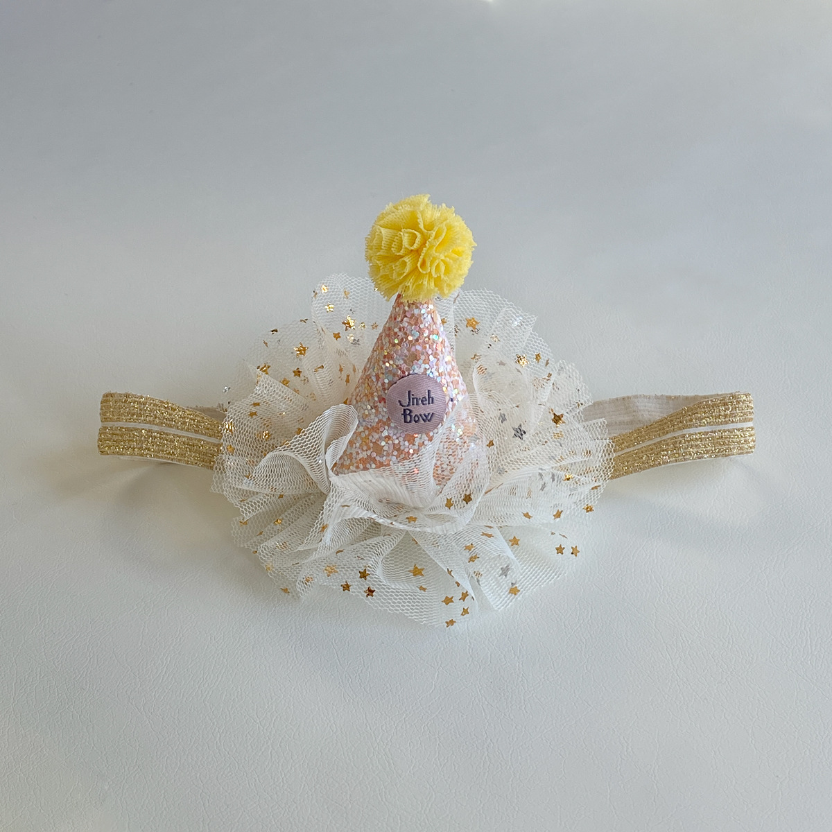 Picture of Korean Style Cute Baby Crown Small Hat Hair Band Baby Newborn Simple Centenarian Banquet Headwear