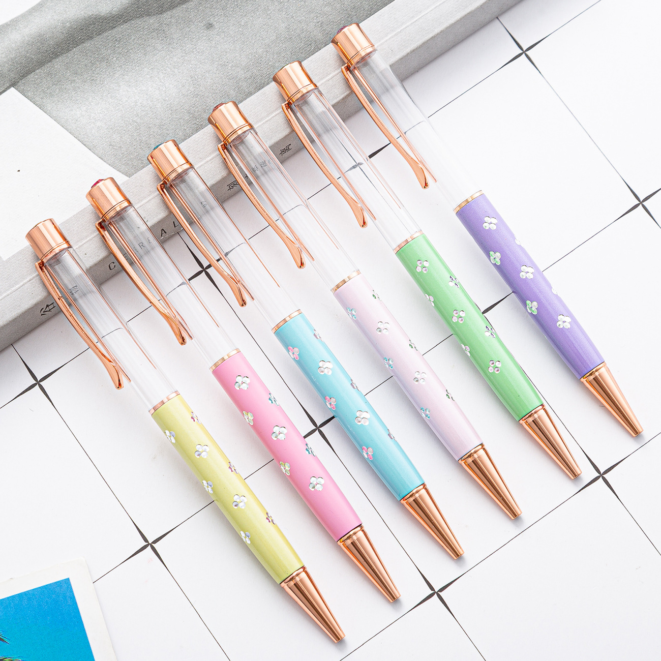 Picture of Empty Rod ballpoint pen spot wholesale gift metal advertising pen diy depiction empty pipe pen advertising pen printing logo