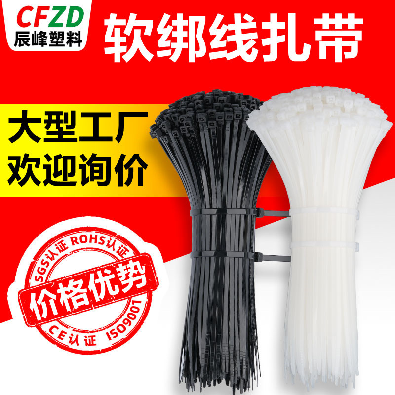 High Toughness Tie Soft Tie Wire Tie Self-locking Plastic Tie to Strangle Dog Tie Tape Nylon Tie Tape
