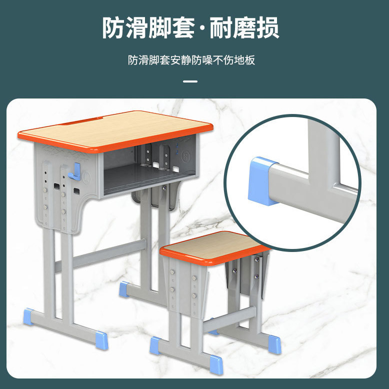 Picture of School Desk and Chair Training Desk Study Desk Children's Desk Single Training Desk Liftable Student Desk and Chair